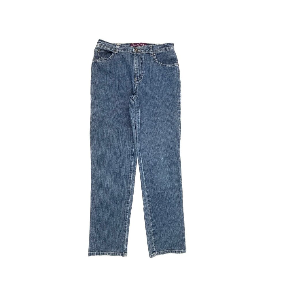 Gloria Vanderbilt Amanda Straight Leg Women's size 8‎ Dark Wash Blue Denim jeans